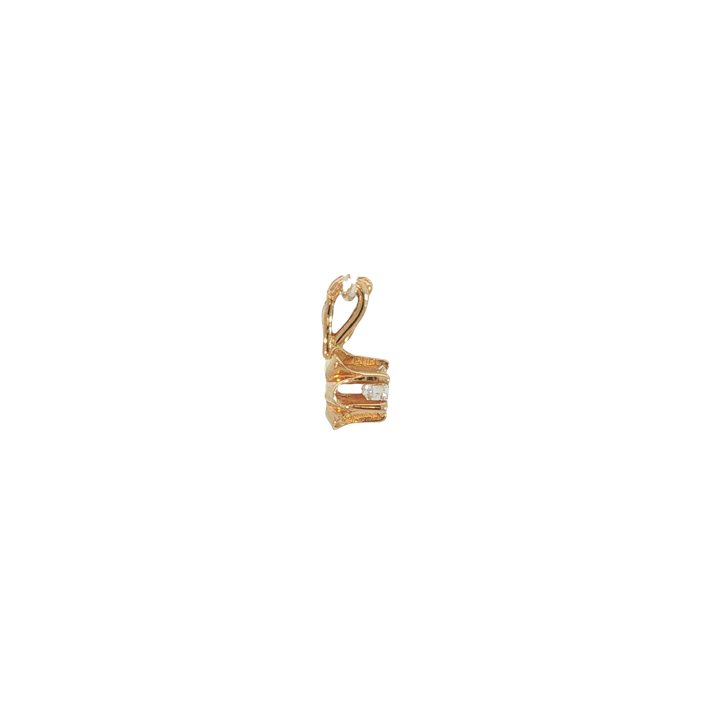 Anhänger Gelbgold 750 / 18 Karat mit Brill. L: 10,4 mm Nr. 7109