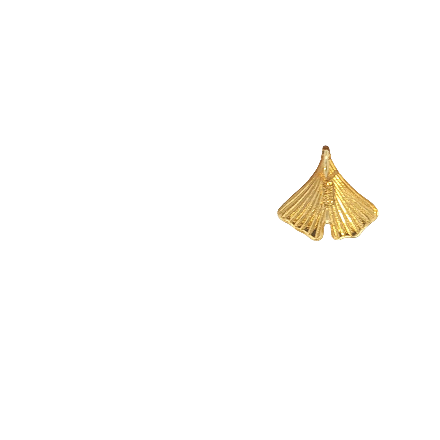 Anhänger "Ginkgoblatt" Gelbgold 585 / 14 Karat L: 15 mm Nr. 7144