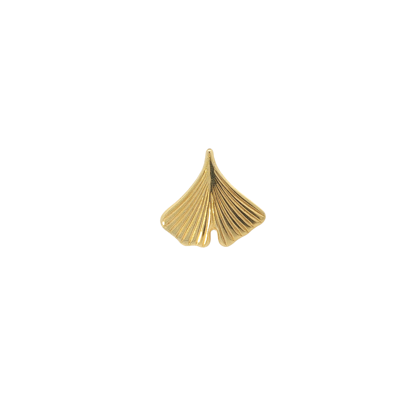 Anhänger "Ginkgoblatt" Gelbgold 585 / 14 Karat L: 15 mm Nr. 7144