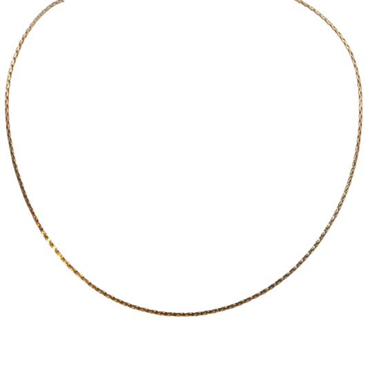 Halsreif Gelbgold 375 / 9 Karat L: 45 cm Nr. 7136