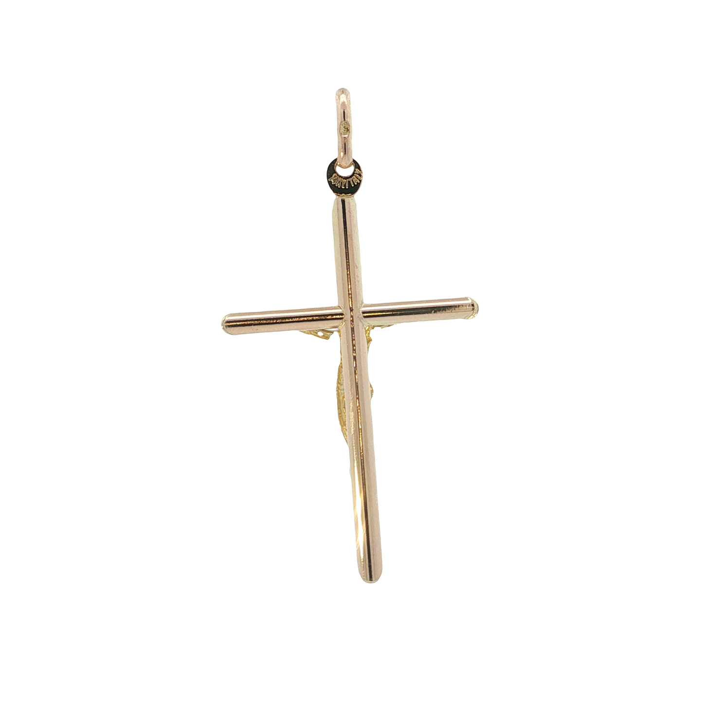 Anhänger "Kreuz Jesus INRI" Gelbgold 585 / 14 Karat L: 52,5 mm Nr. 7161