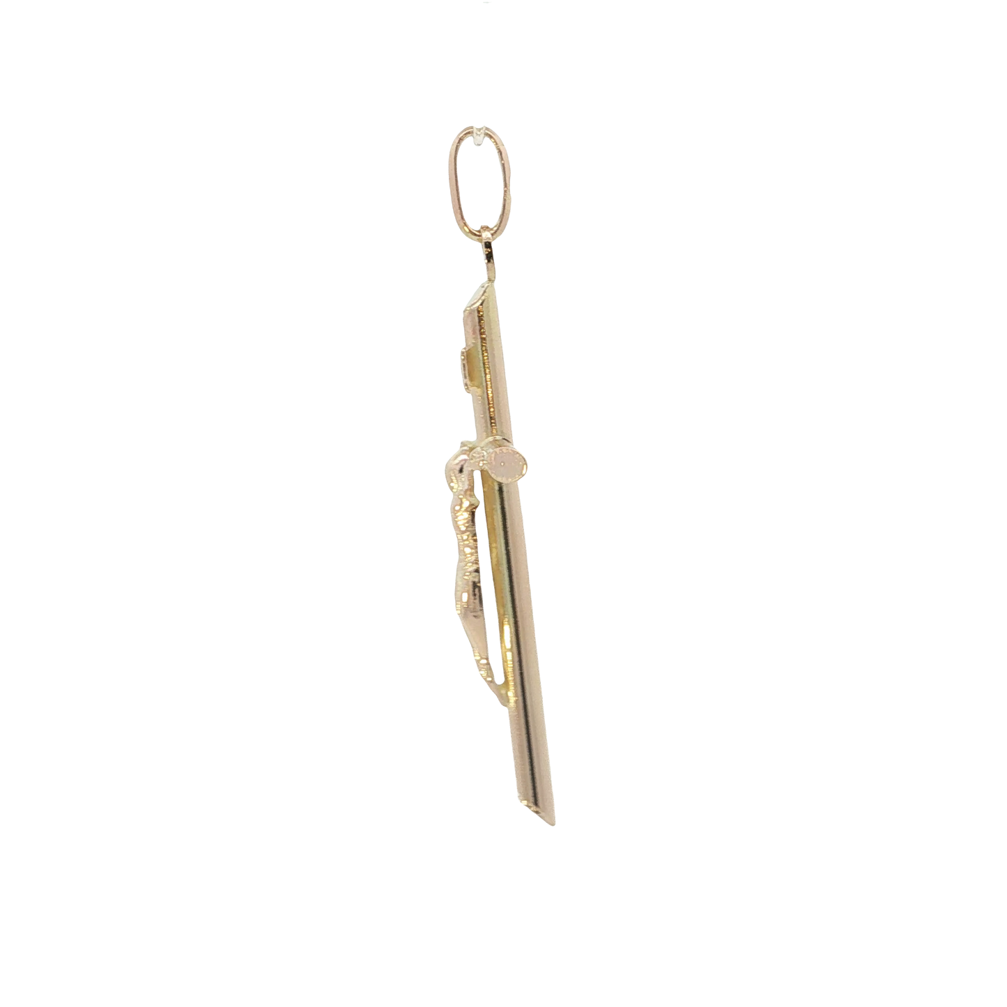 Anhänger "Kreuz Jesus INRI" Gelbgold 585 / 14 Karat L: 52,5 mm Nr. 7161