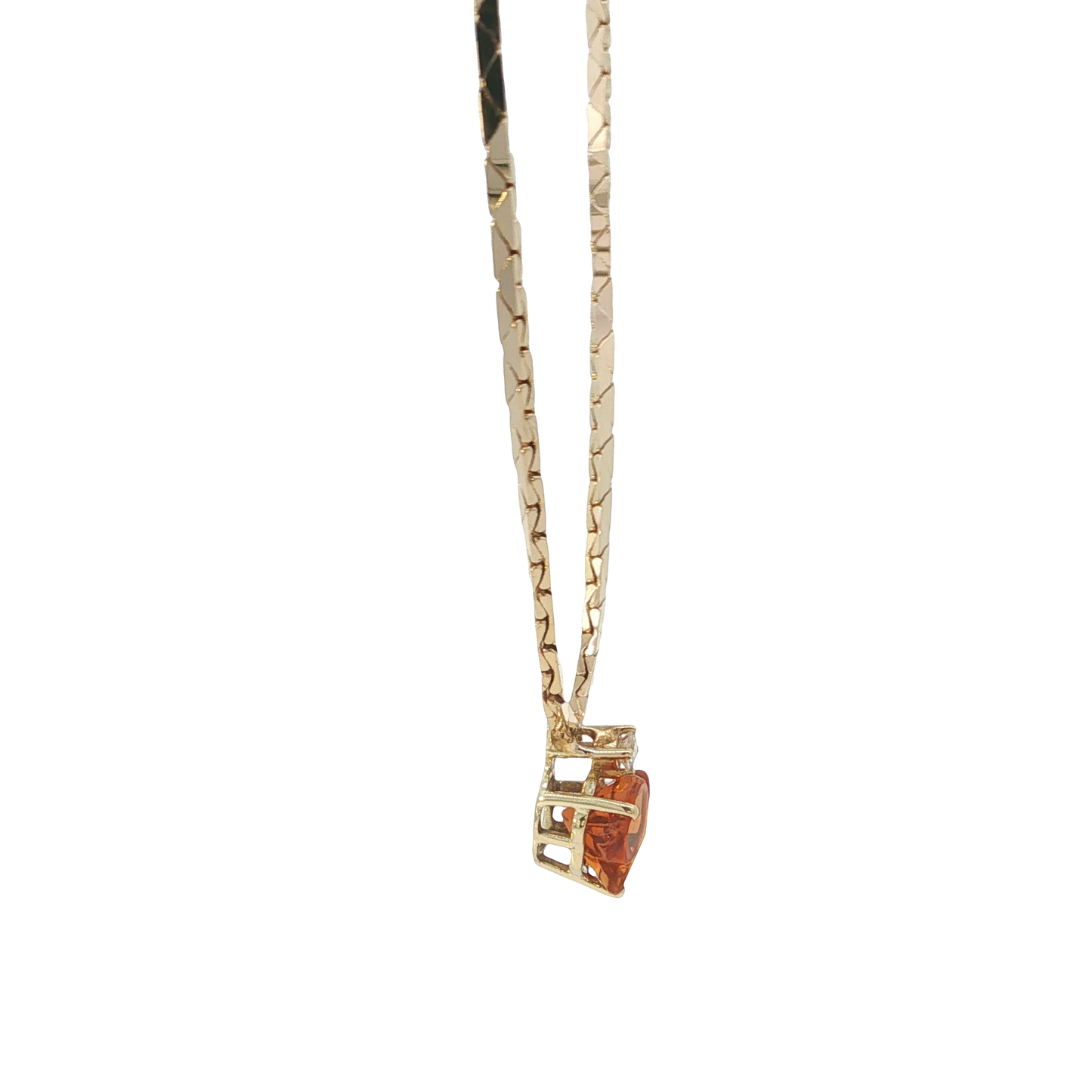 Collier Gelbgold 585 / 14 Karat mit Brill. L: 45 cm Nr. 7124