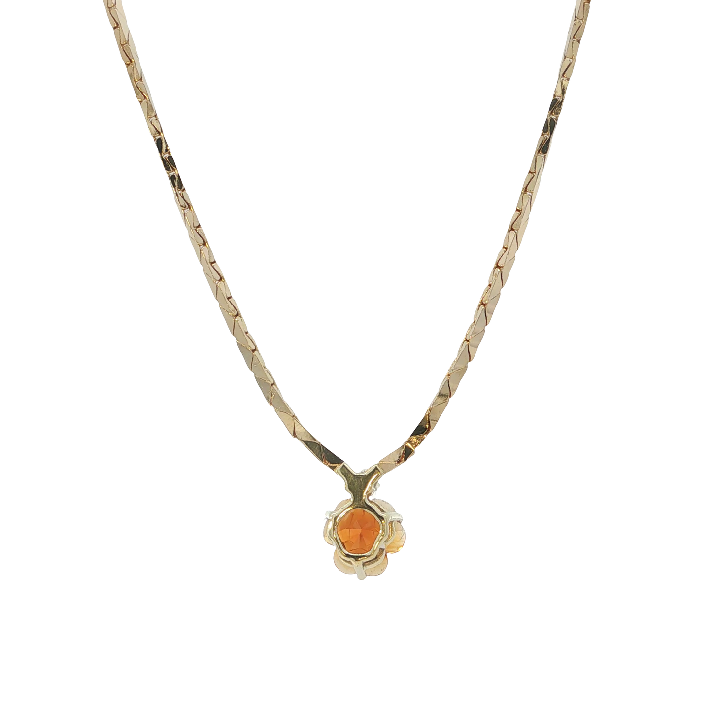 Collier Gelbgold 585 / 14 Karat mit Brill. L: 45 cm Nr. 7124