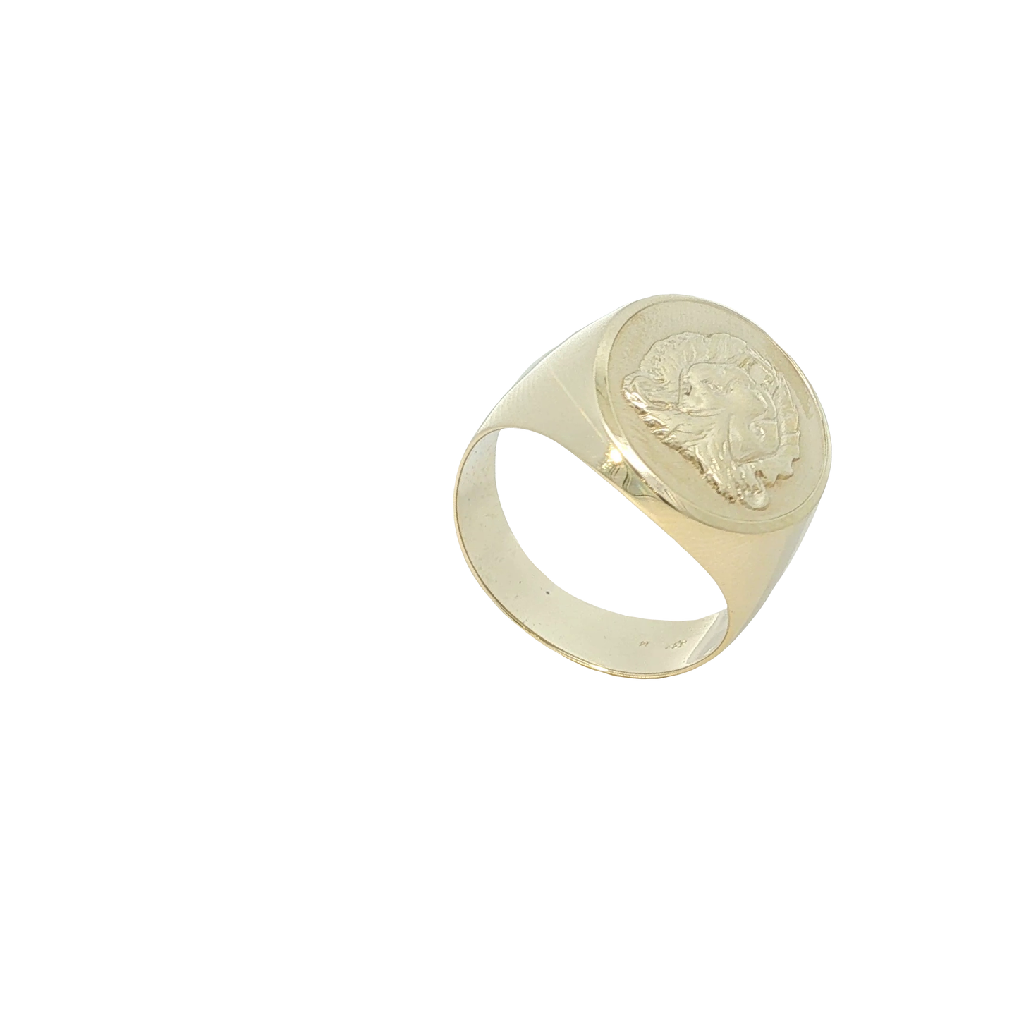 Siegelring "Löwenkopf" Gelbgold 333 / 8 Karat Gr. 62 Nr. 7163