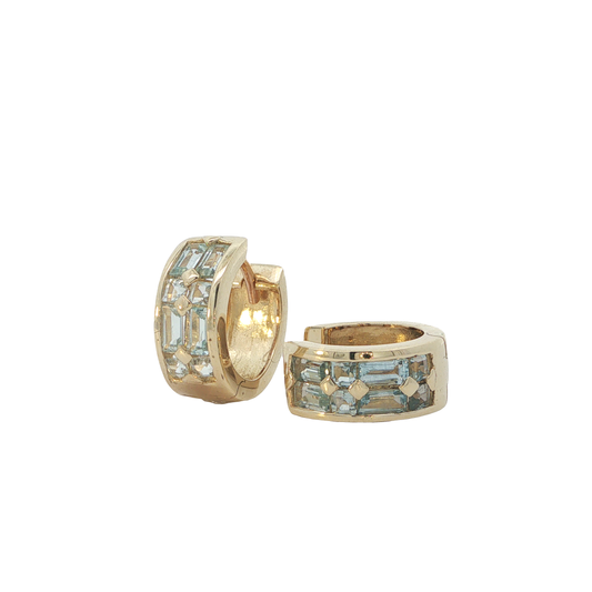 P. Creolen Gelbgold 333 / 8 Karat 14,2 mm Nr. 6857