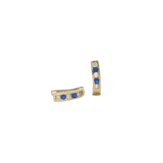 P. Ohrringe Kinder Gelbgold 585 / 14 Karat L: 9,8 mm Nr. 7150