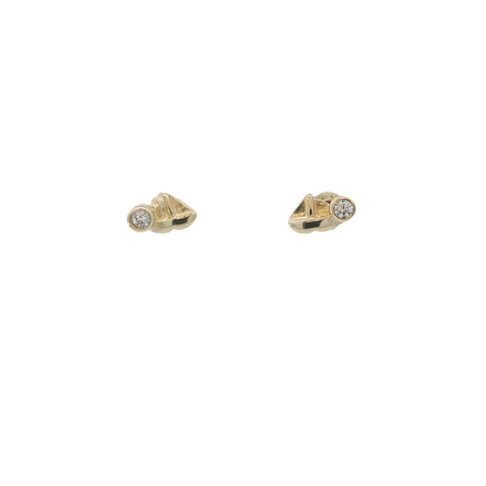 P. Ohrstecker Kinder "Schiff" 333 / 8 Karat 4 mm Nr. 7148