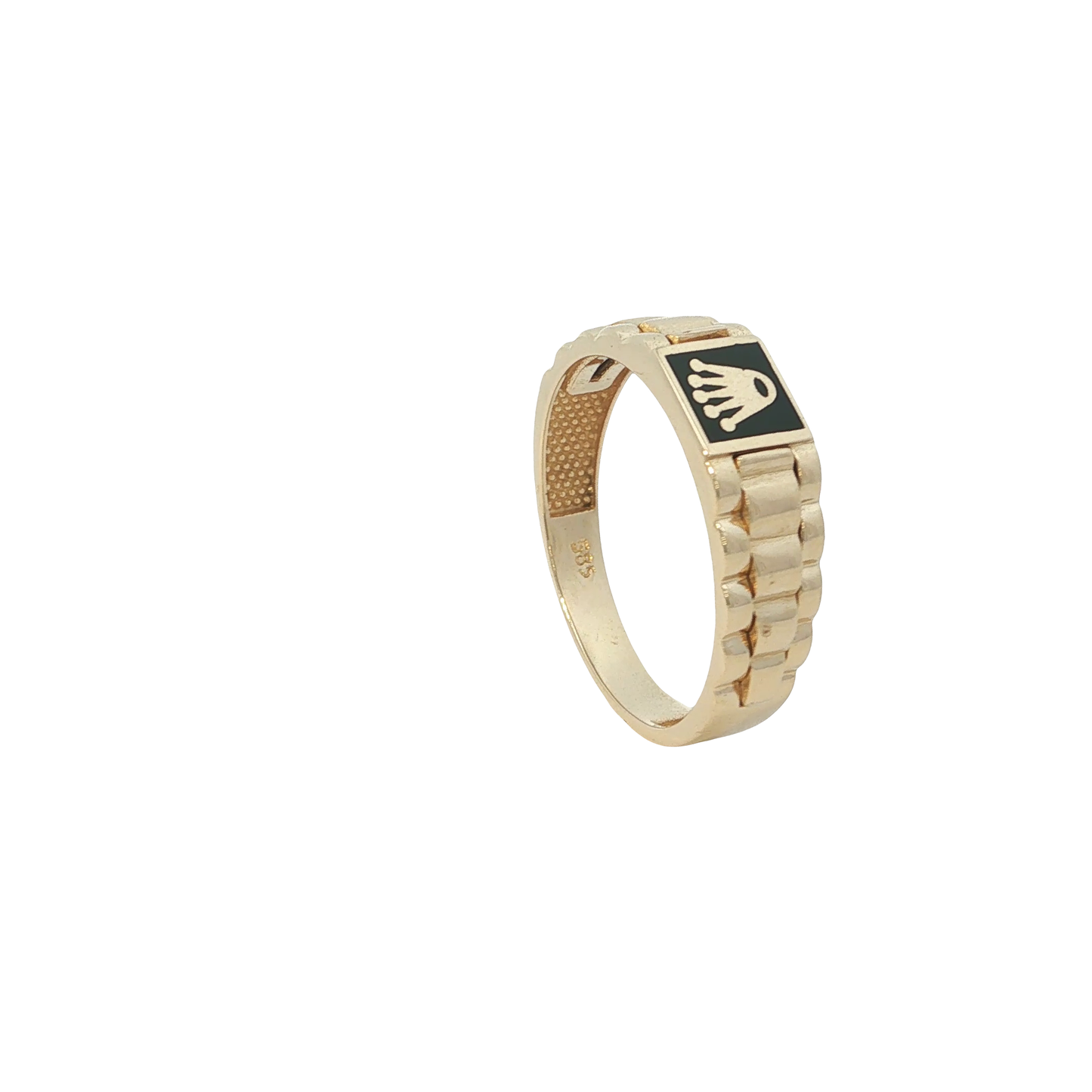 Ring Herren "Rolex-Art" Gelbgold 585 / 14 Karat Gr. 60 Nr. 7182