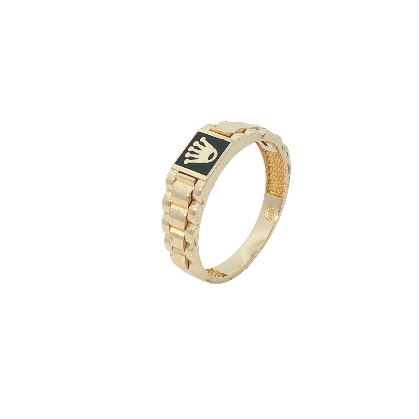Ring Herren "Rolex-Art" Gelbgold 585 / 14 Karat Gr. 60 Nr. 7182