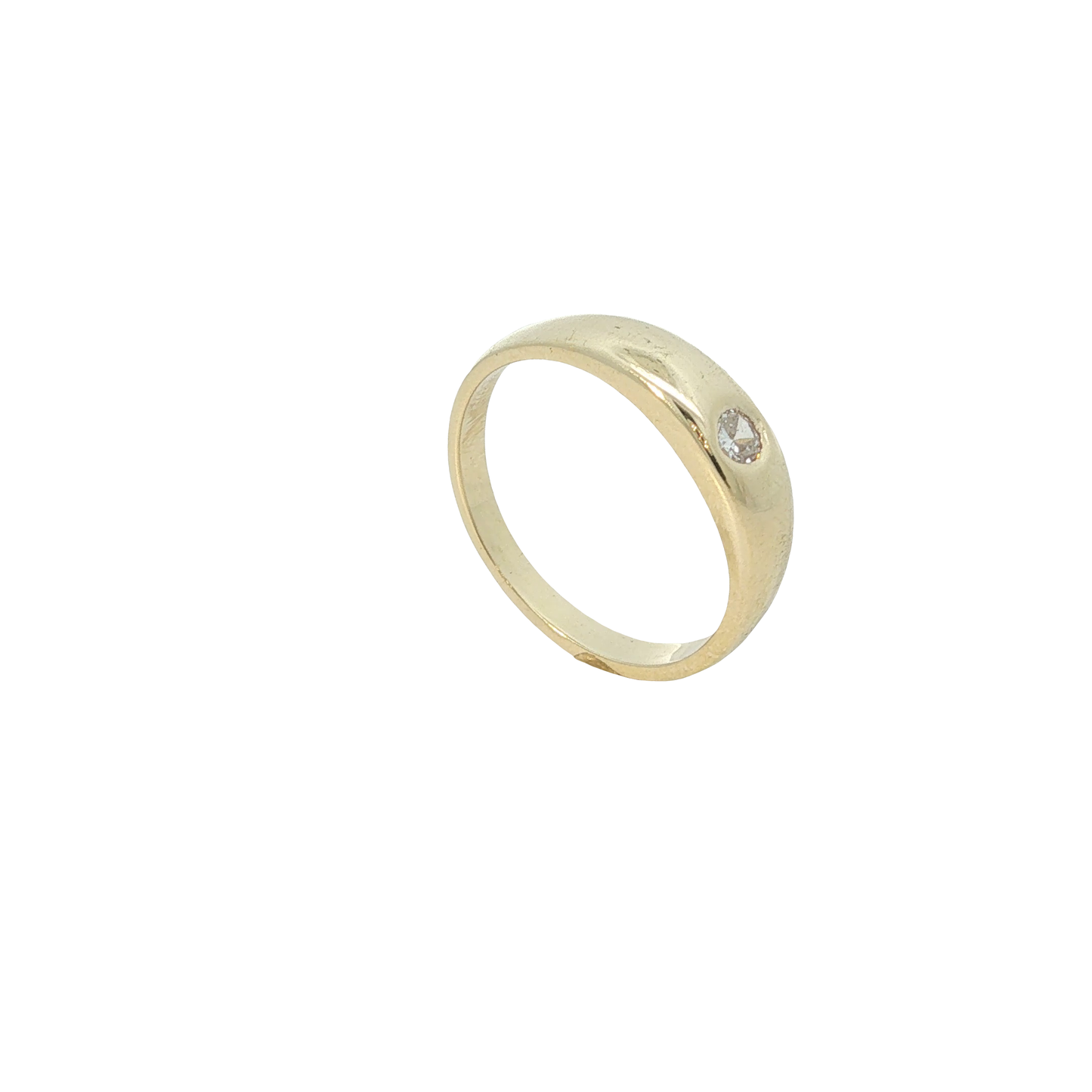Solitärring Gelbgold 585 / 14 Karat Gr. 55 Nr. 7146