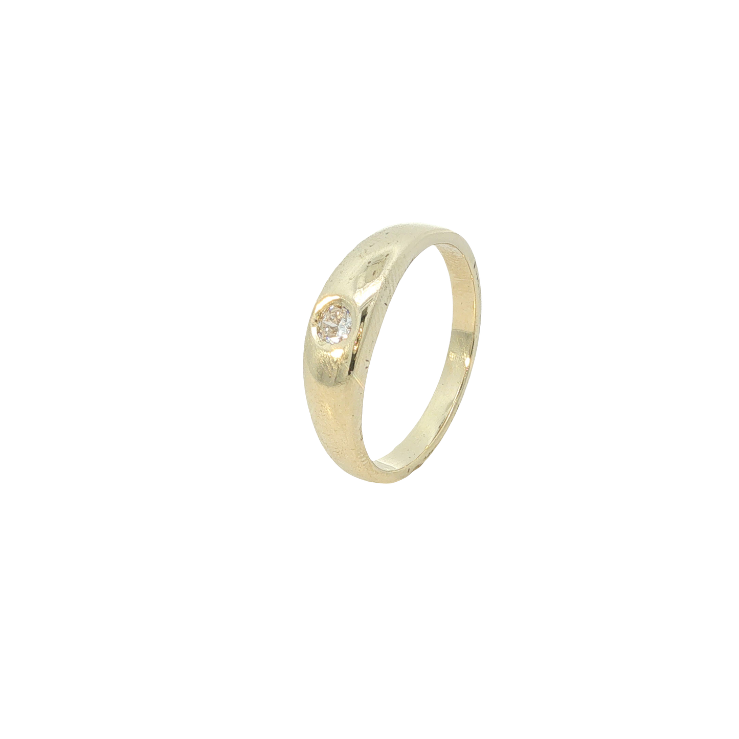 Solitärring Gelbgold 585 / 14 Karat Gr. 55 Nr. 7146