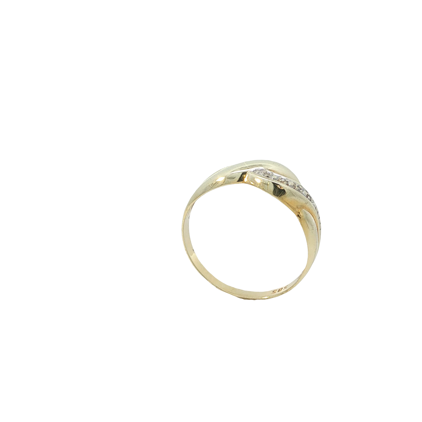 Ring Gelbgold 585 / 14 Karat mit Brill. Gr. 59 Nr. 6811