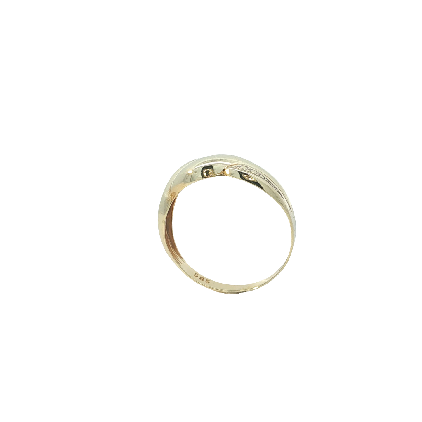 Ring Gelbgold 585 / 14 Karat mit Brill. Gr. 59 Nr. 6811