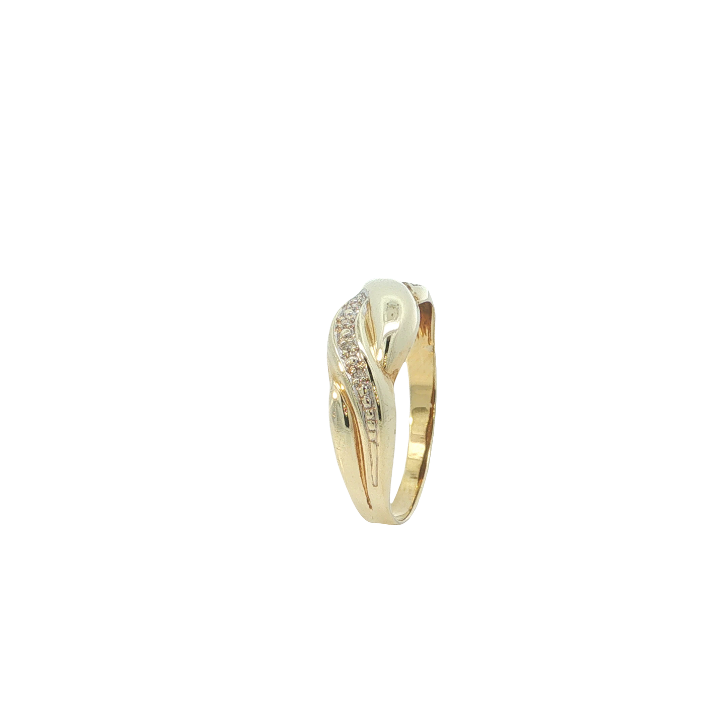 Ring Gelbgold 585 / 14 Karat mit Brill. Gr. 59 Nr. 6811