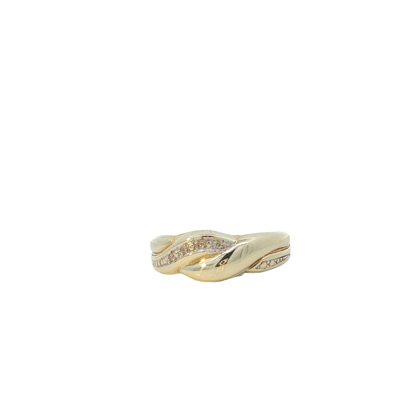 Ring Gelbgold 585 / 14 Karat mit Brill. Gr. 59 Nr. 6811