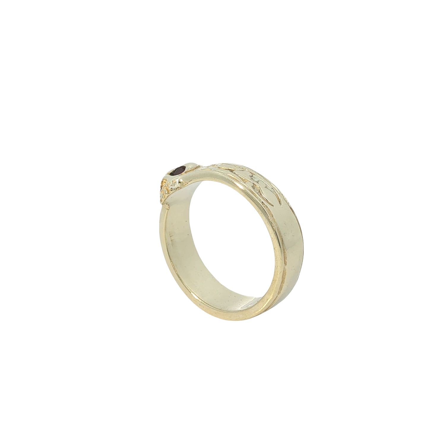 Ring Handarbeit "Totenkopf" Gelbgold 585 / 14 Karat Gr. 59 Nr. 7106