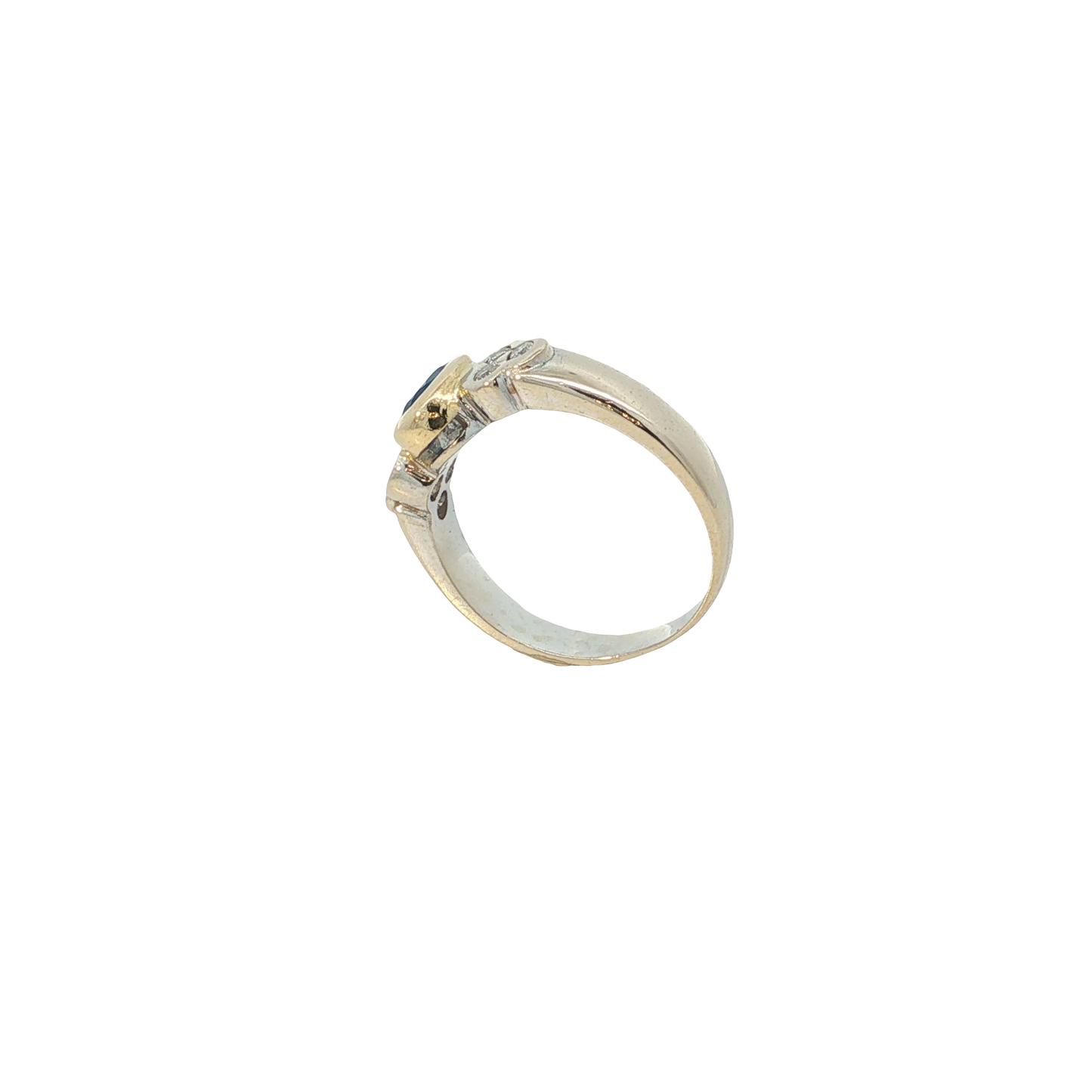 Ring Bicolor 750 / 18 Karat mit Brill. Gr. 54 Nr. 7188