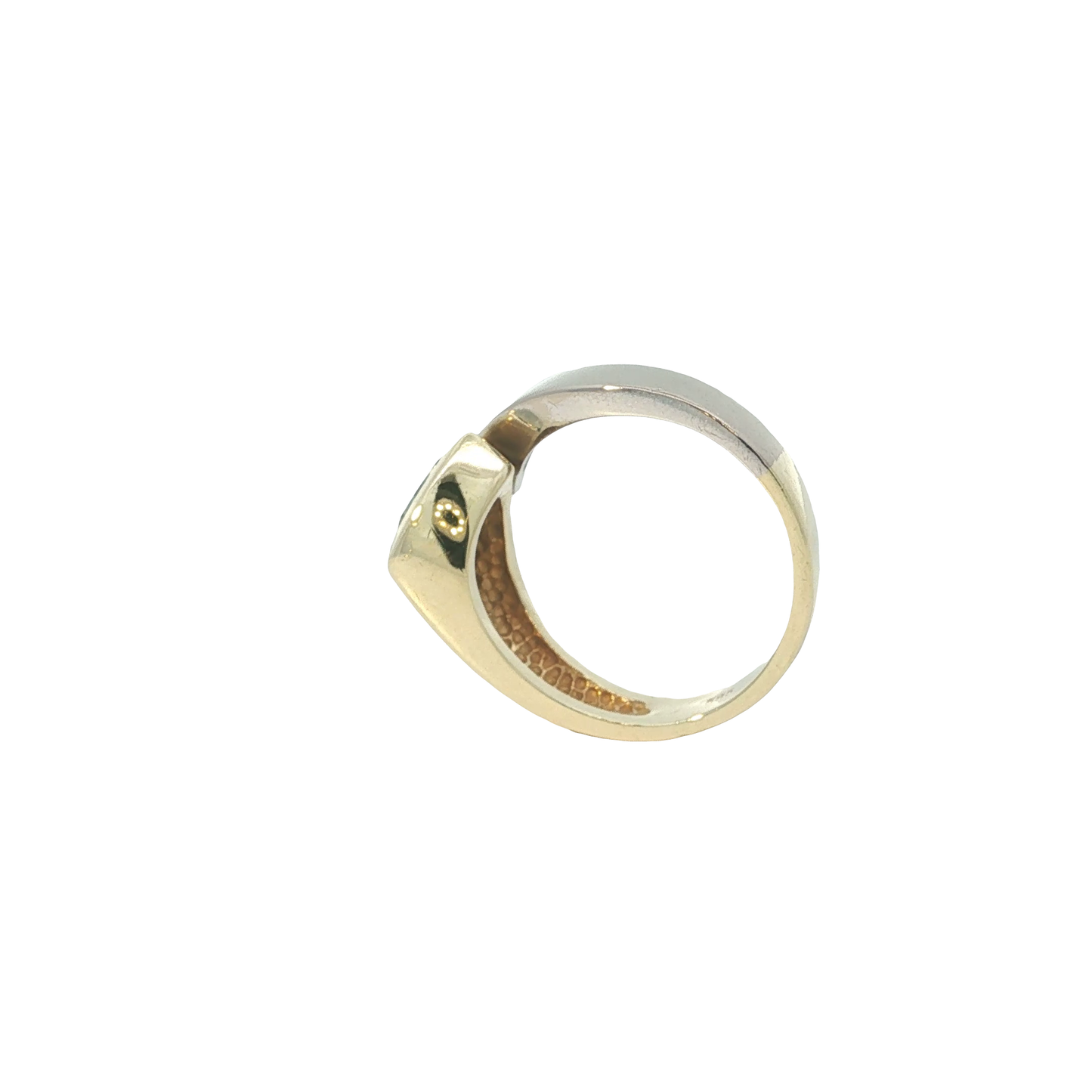 Ring Bicolor 585 / 14 Karat mit Brill. Gr. 54 Nr. 7107