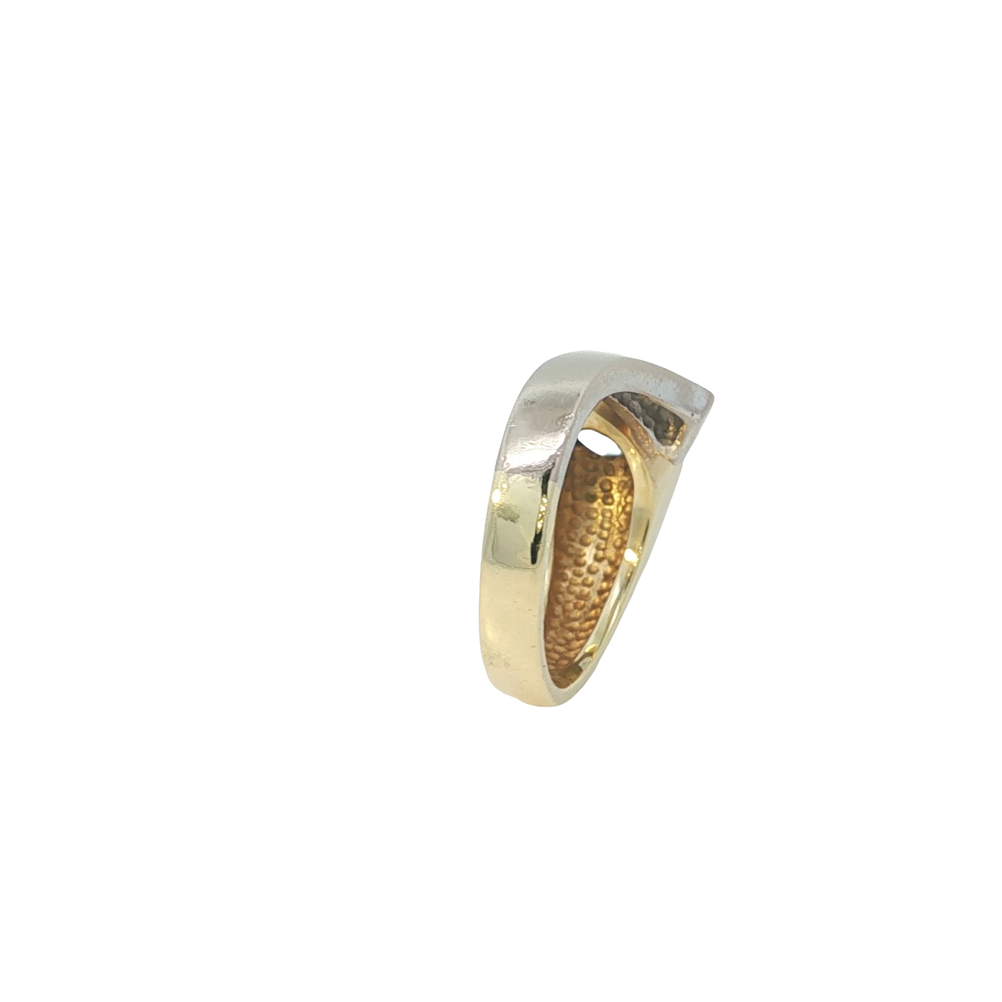 Ring Bicolor 585 / 14 Karat mit Brill. Gr. 54 Nr. 7107