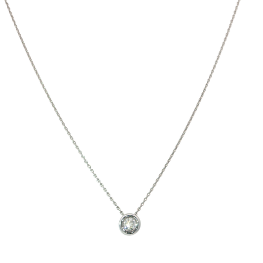 Kette mit Anhänger Weißgold 585 / 14 Karat L: 42-45 cm Nr. 7038
