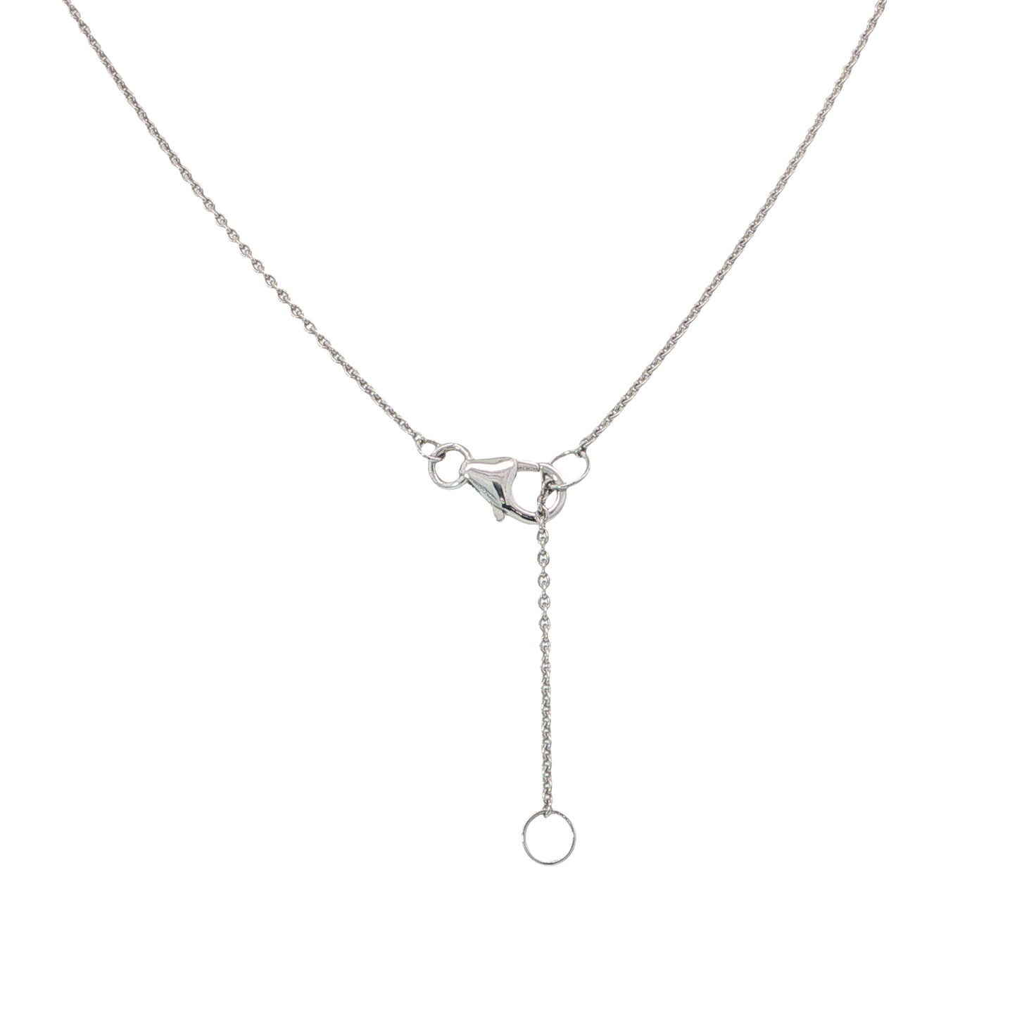 Kette mit Anhänger Weißgold 585 / 14 Karat L: 42-45 cm Nr. 7038