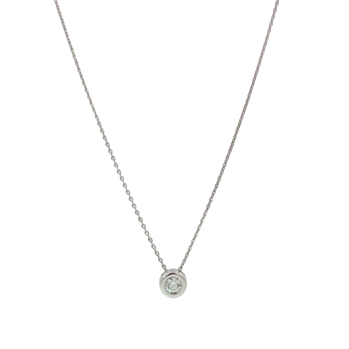 Kette mit Anhänger Weißgold 585 / 14 Karat L: 42-45 cm Nr. 7038