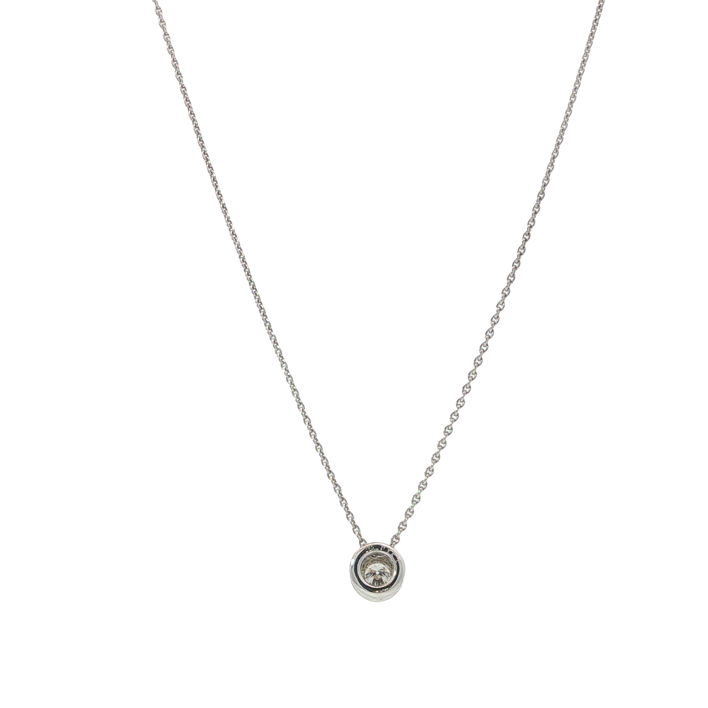 Kette mit Anhänger Weißgold 585 / 14 Karat L: 42-45 cm Nr. 7038