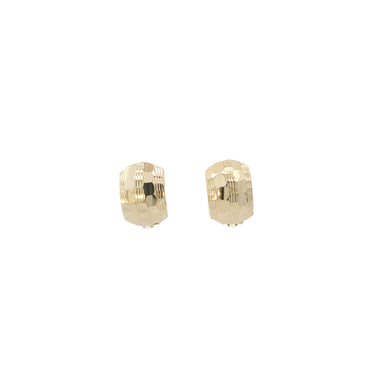 P. Creolen Gelbgold 585 / 14 Karat L: 7,7 mm Nr. 6981