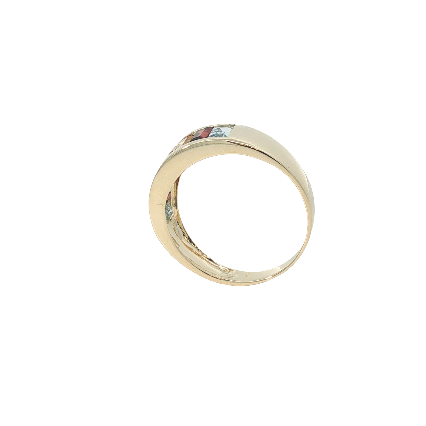 Ring Gelbgold 585 / 14 Karat mit Farbsteinen Gr. 63 Nr. 7195