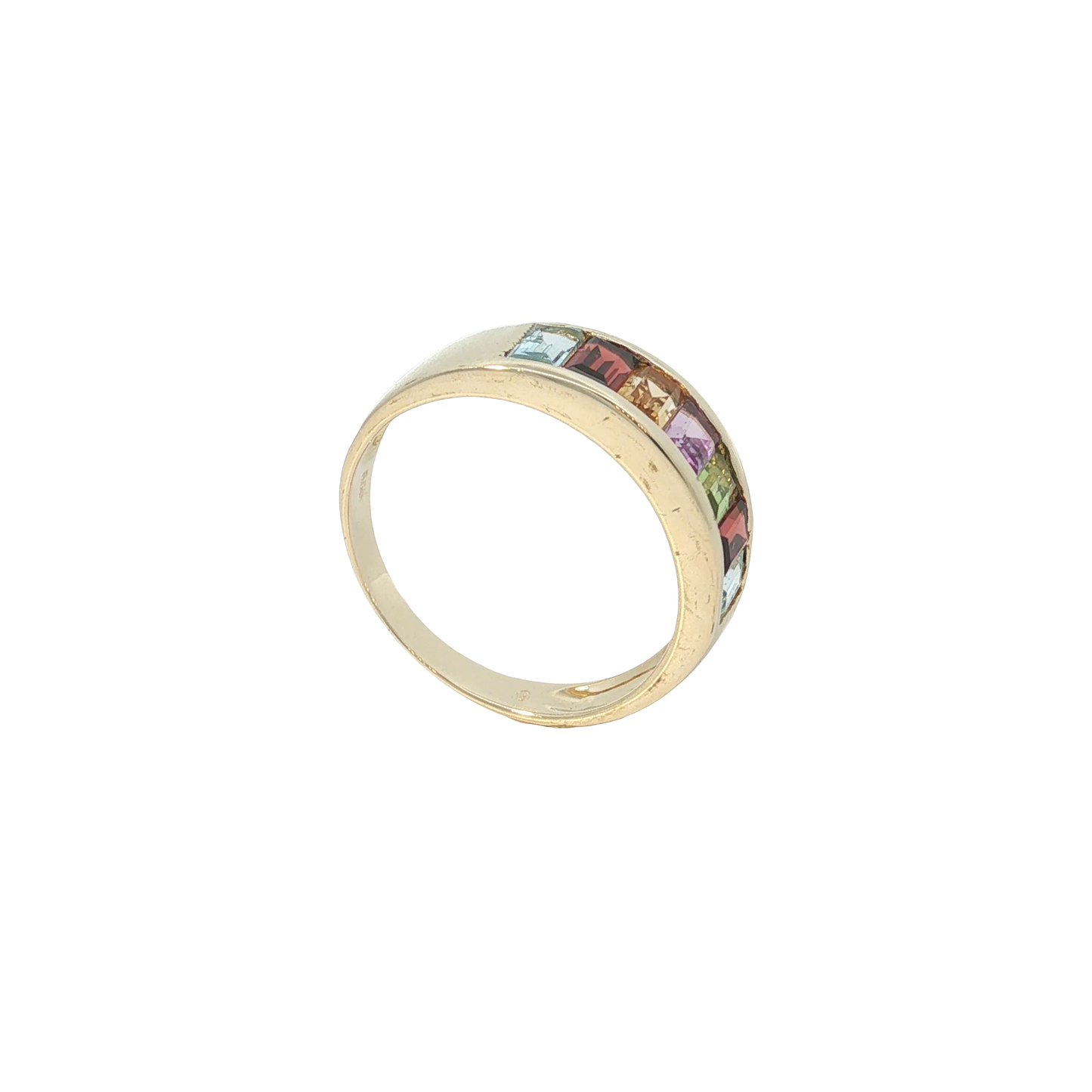 Ring Gelbgold 585 / 14 Karat mit Farbsteinen Gr. 63 Nr. 7195