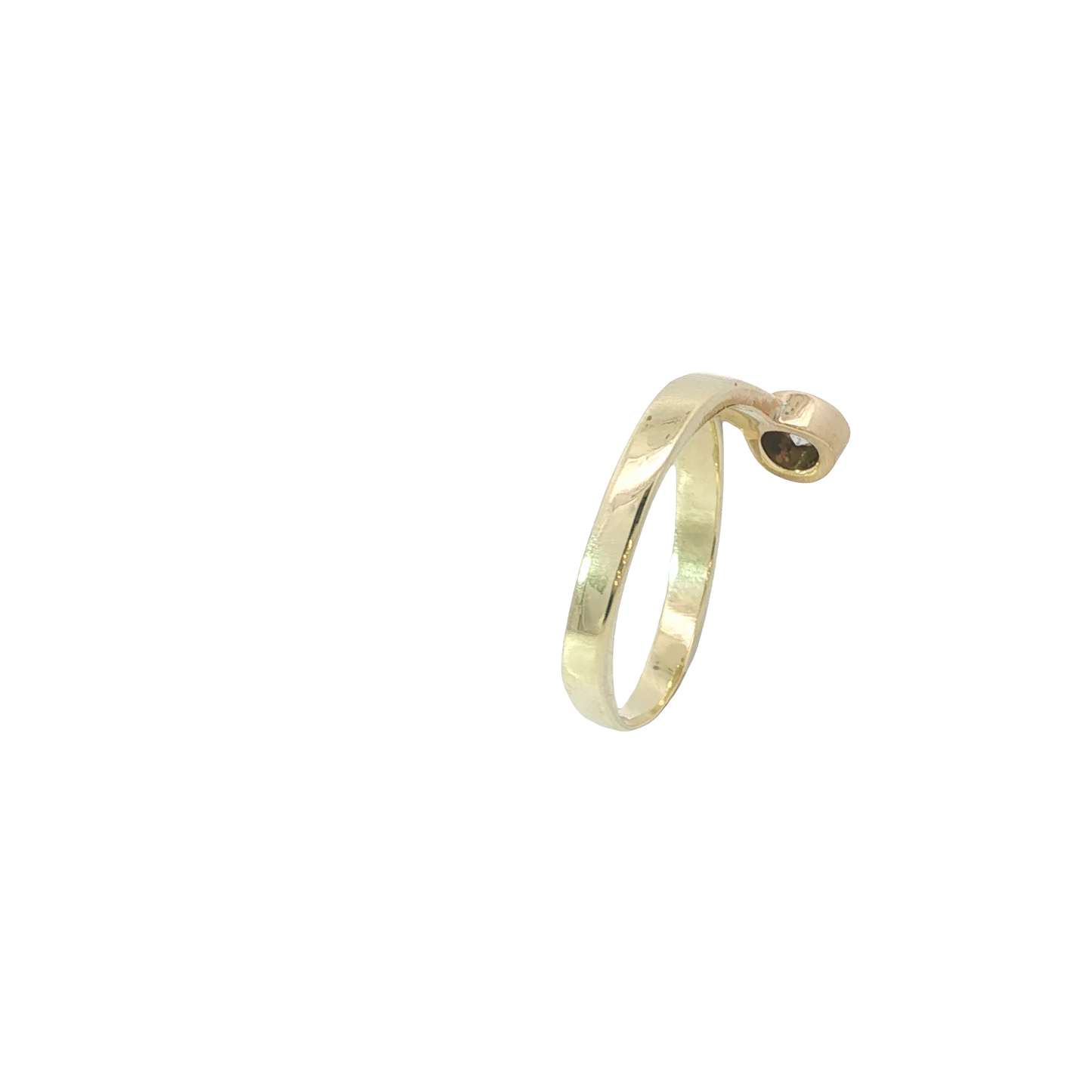 Ring Gelbgold 585 / 14 Karat mit Brillant Gr. 57 Nr. 7187