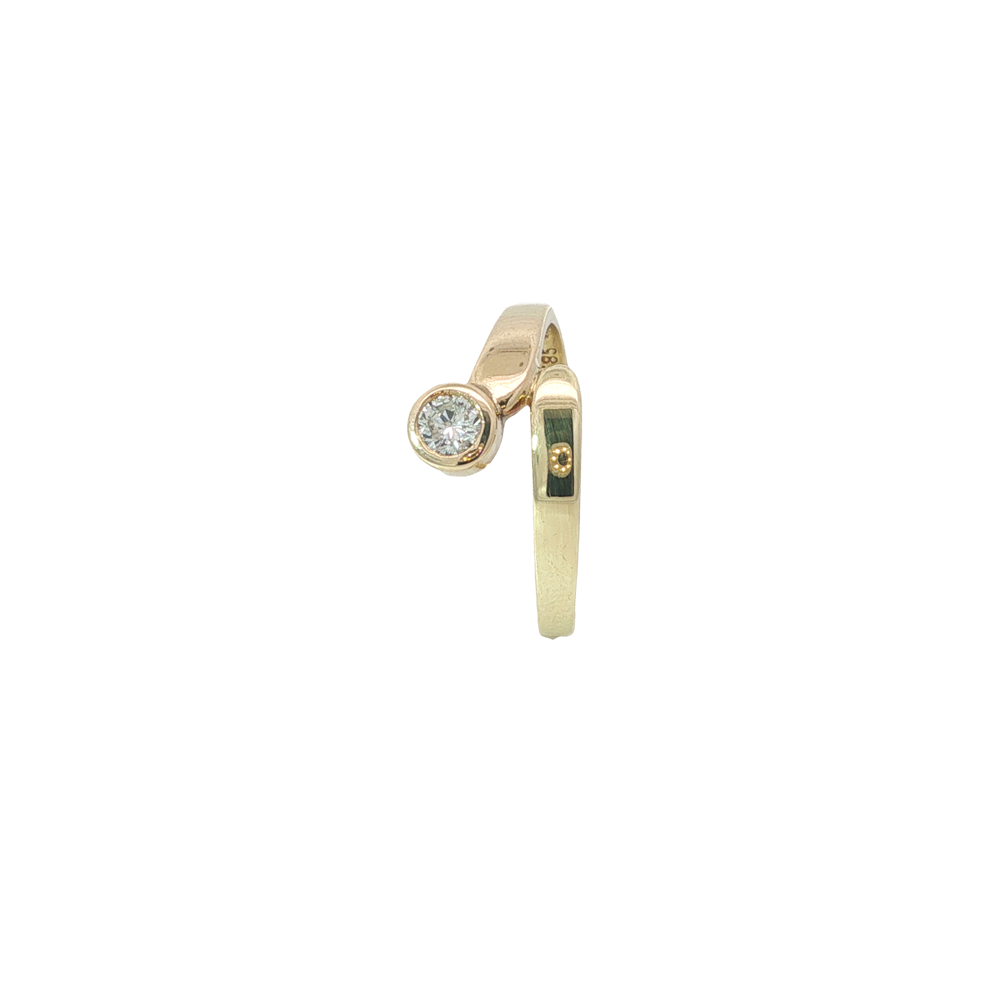 Ring Gelbgold 585 / 14 Karat mit Brillant Gr. 57 Nr. 7187