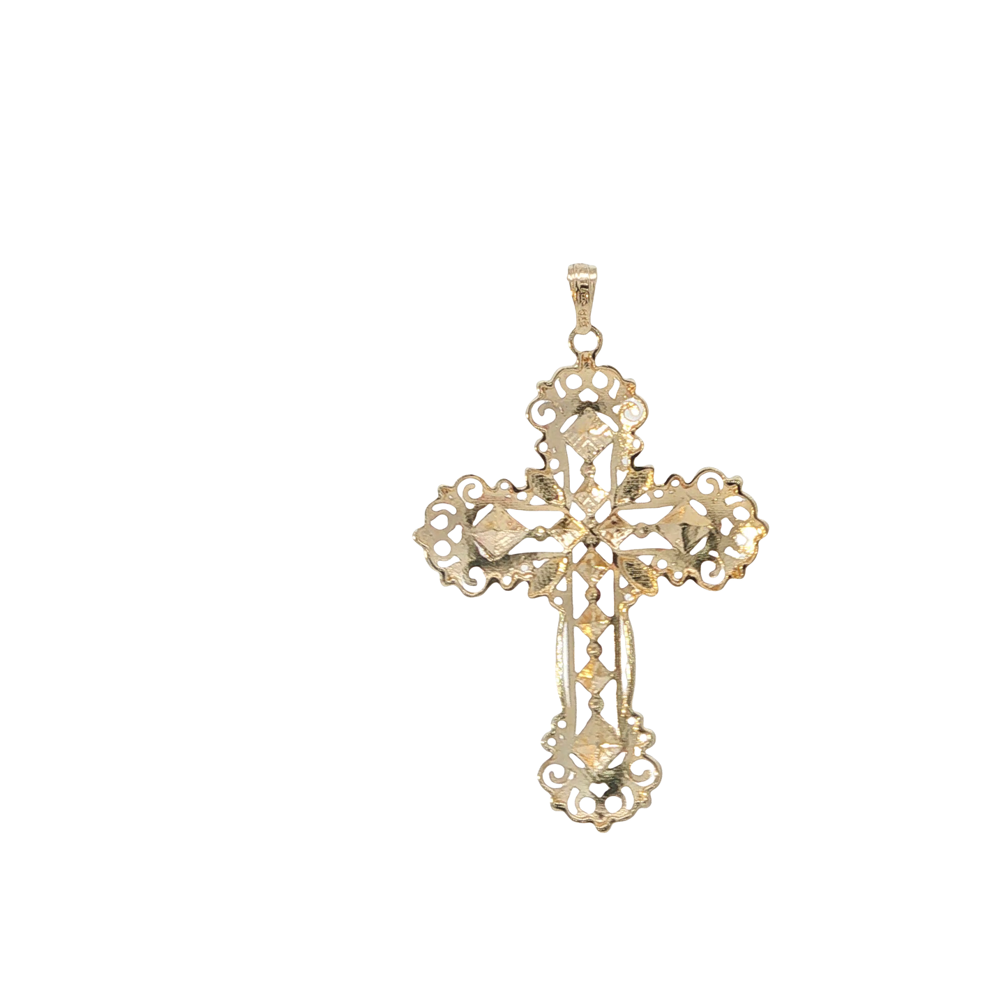 Anhänger "Kreuz" Bicolor 750 / 18 Karat L: 43,5 mm Nr. 7203