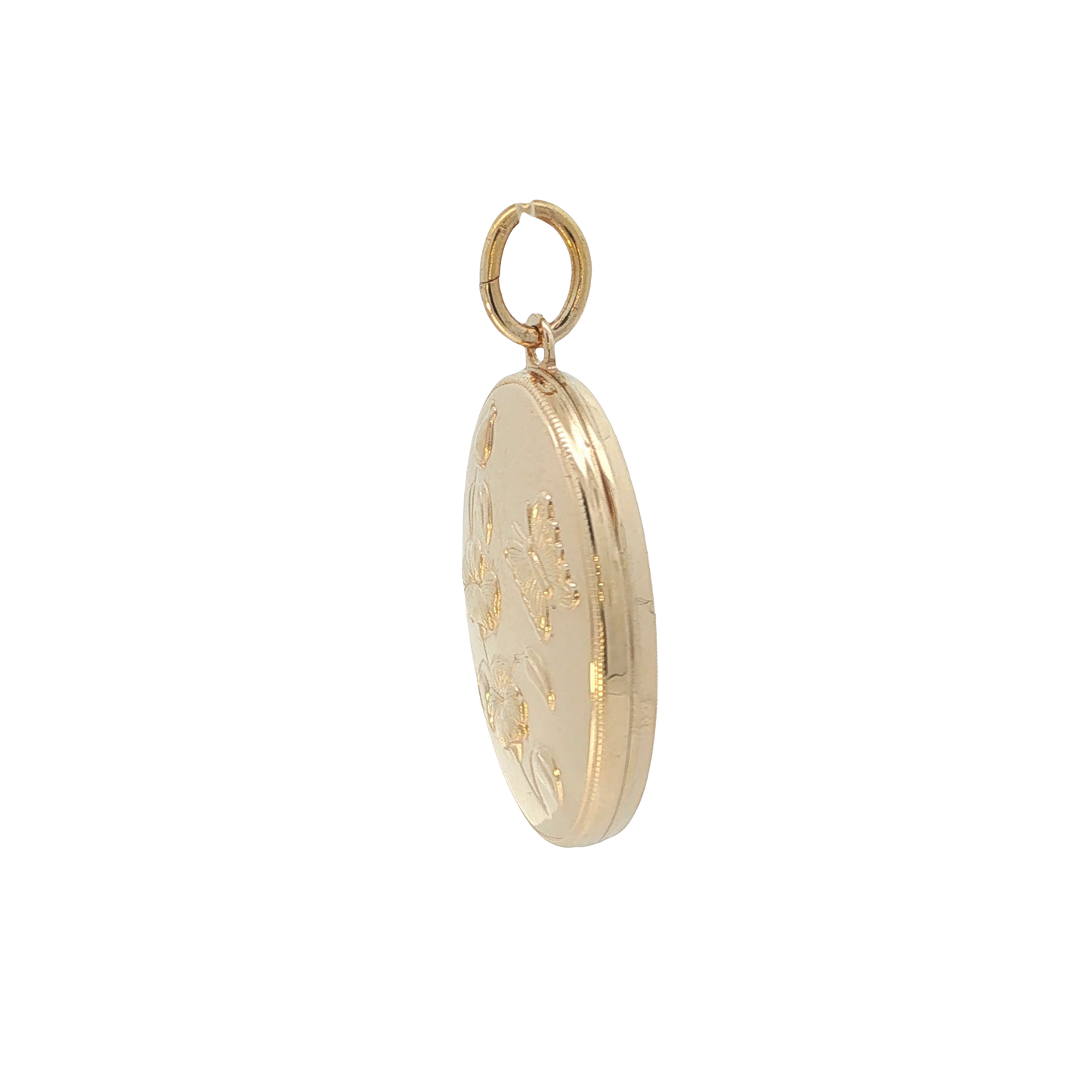 Anhänger "Medaillon" Gelbgold 375 / 9 Karat L: 34 mm Nr. 7202