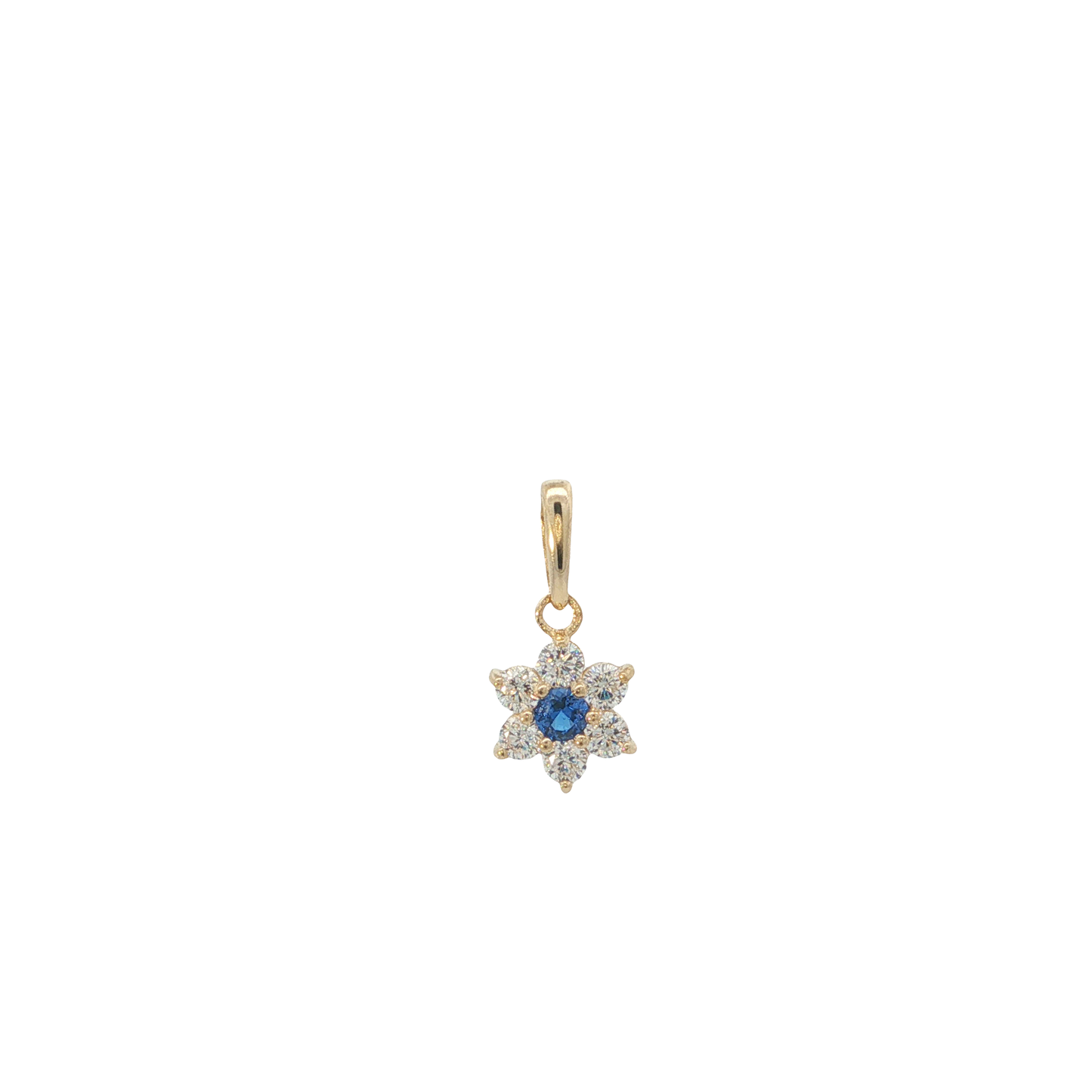 Anhänger "Blume" Gelbgold 585 / 14 Karat L: 13 mm Nr. 7206