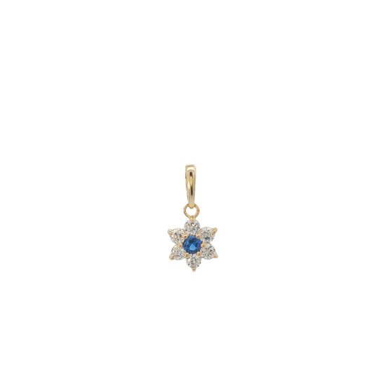 Anhänger "Blume" Gelbgold 585 / 14 Karat L: 13 mm Nr. 7206