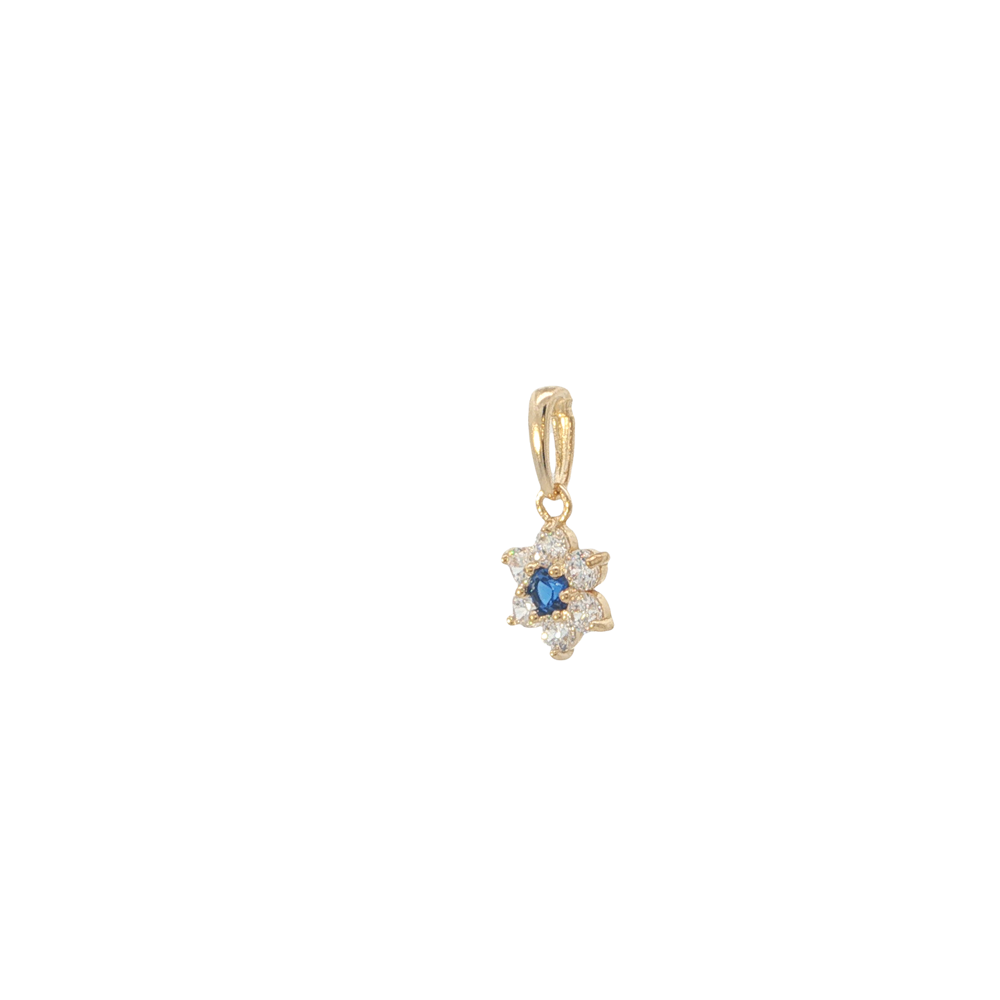 Anhänger "Blume" Gelbgold 585 / 14 Karat L: 13 mm Nr. 7206