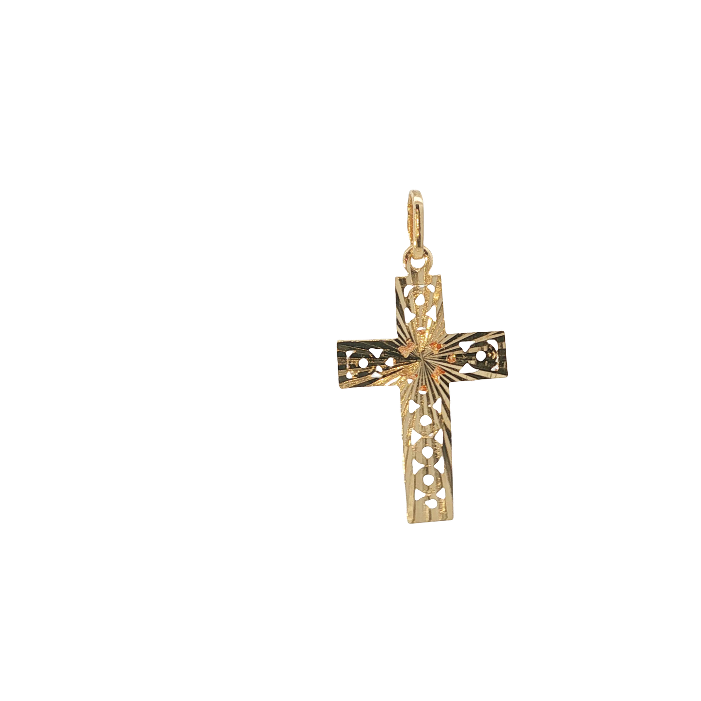 Anhänger "Kreuz" Bicolor 750 / 18 Karat L: 29 mm Nr. 7205