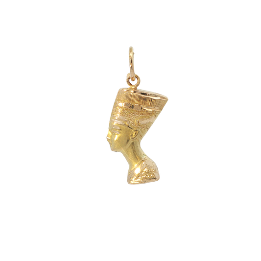 Nofretete-Büste Anhänger aus Gelbgold L: 28 mm Nr. 7204
