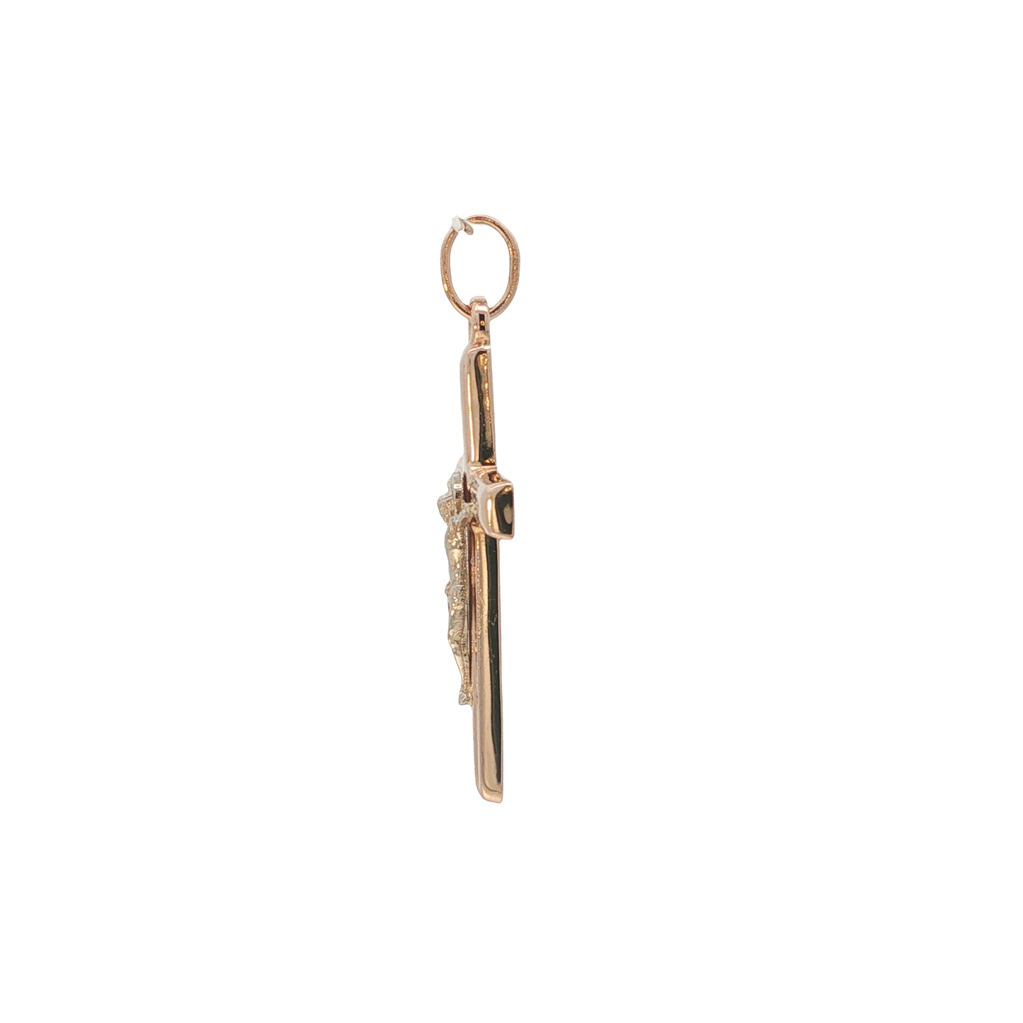 Anhänger "Kreuz" Roségold 585 / 14 Karat L: 35 mm Nr. 7209