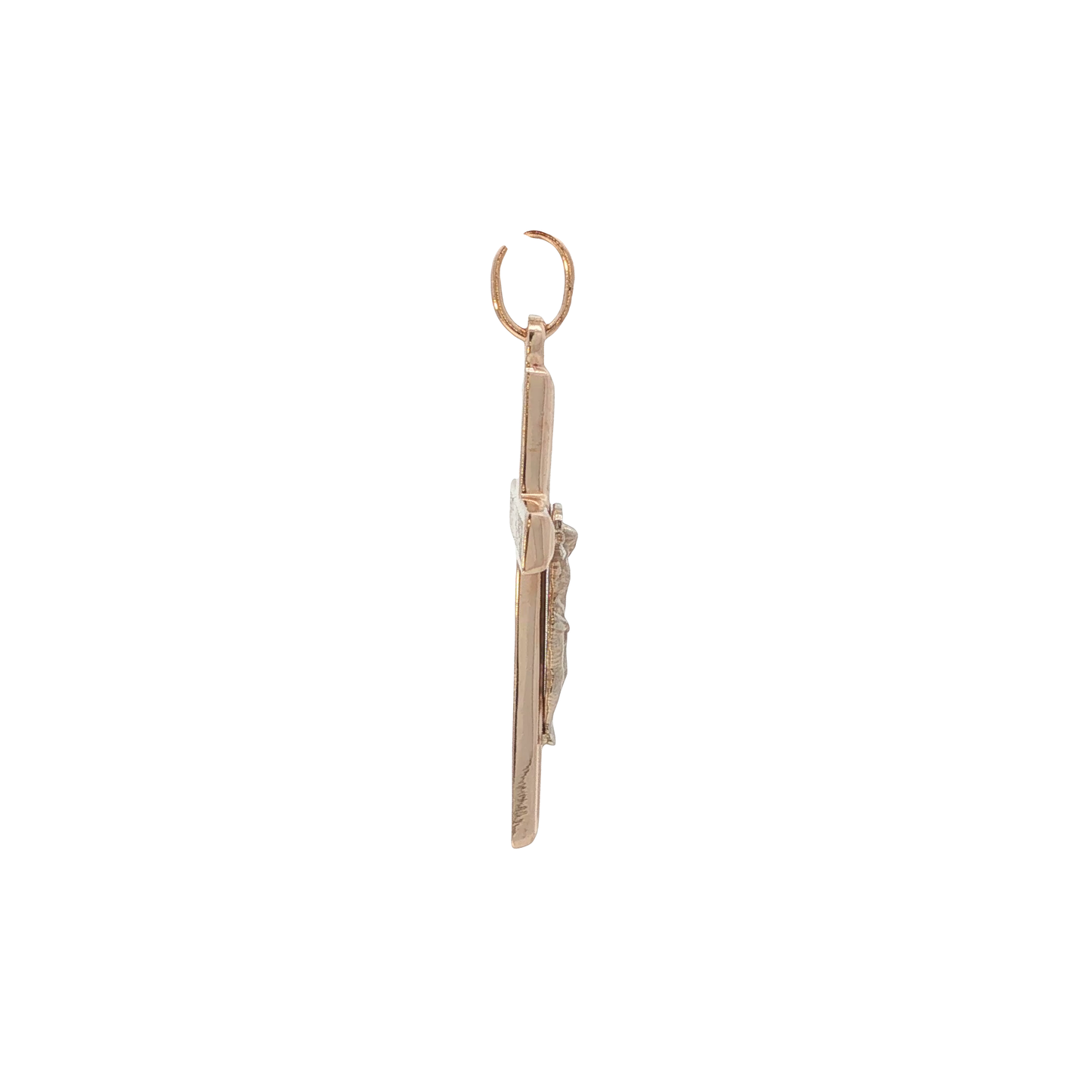 Anhänger "Kreuz" Roségold 585 / 14 Karat L: 35 mm Nr. 7209