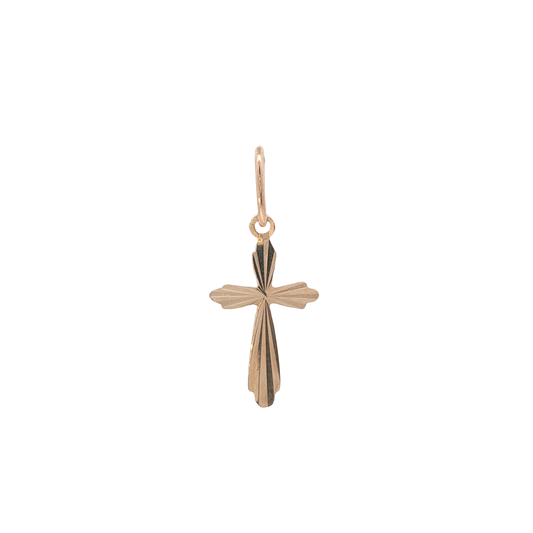Anhänger "Kreuz" Roségold 585 / 14 Karat L: 23,9 mm Nr. 7221