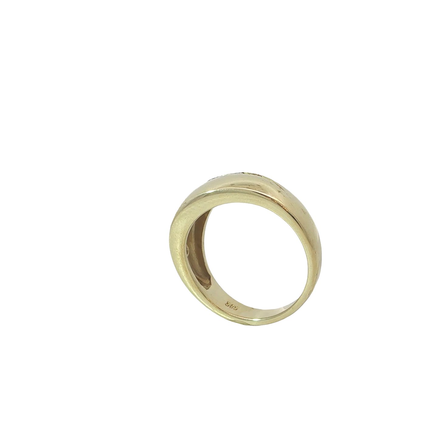 Ring Gelbgold 585 / 14 Karat mit Brill. Gr. 52,5 Nr. 7215