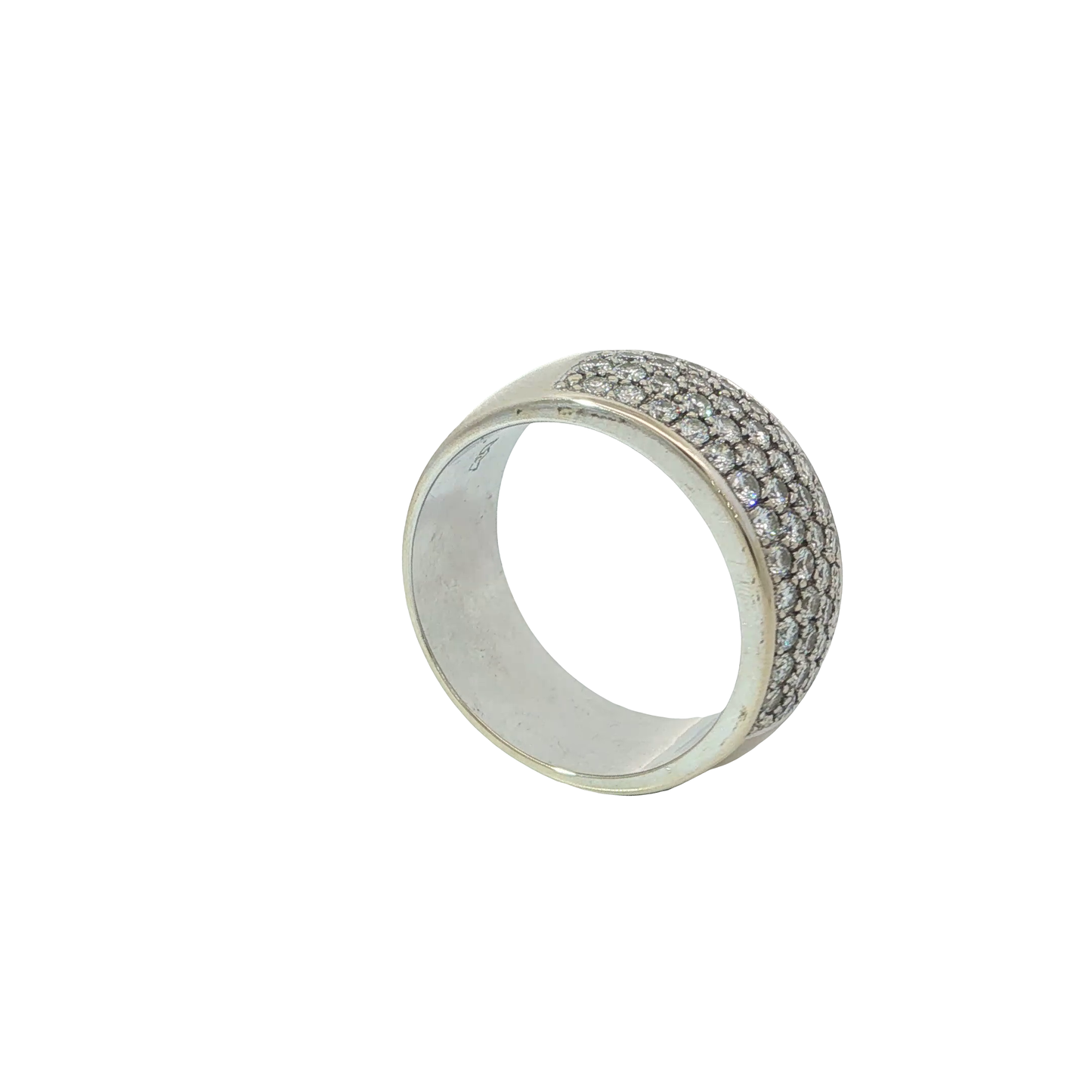 Ring Weißgold 585 / 14 Karat mit Brill. Gr. 57 Nr. 7214