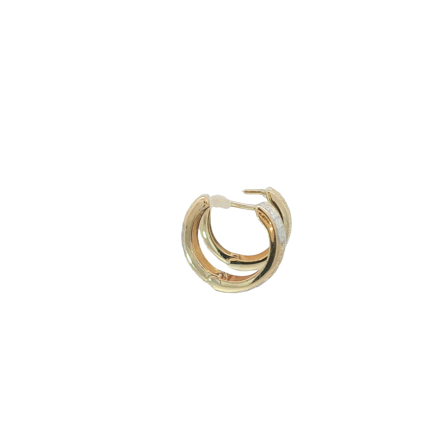 Creolen Bicolor 333 / 8 Karat 12 mm Nr. 7226