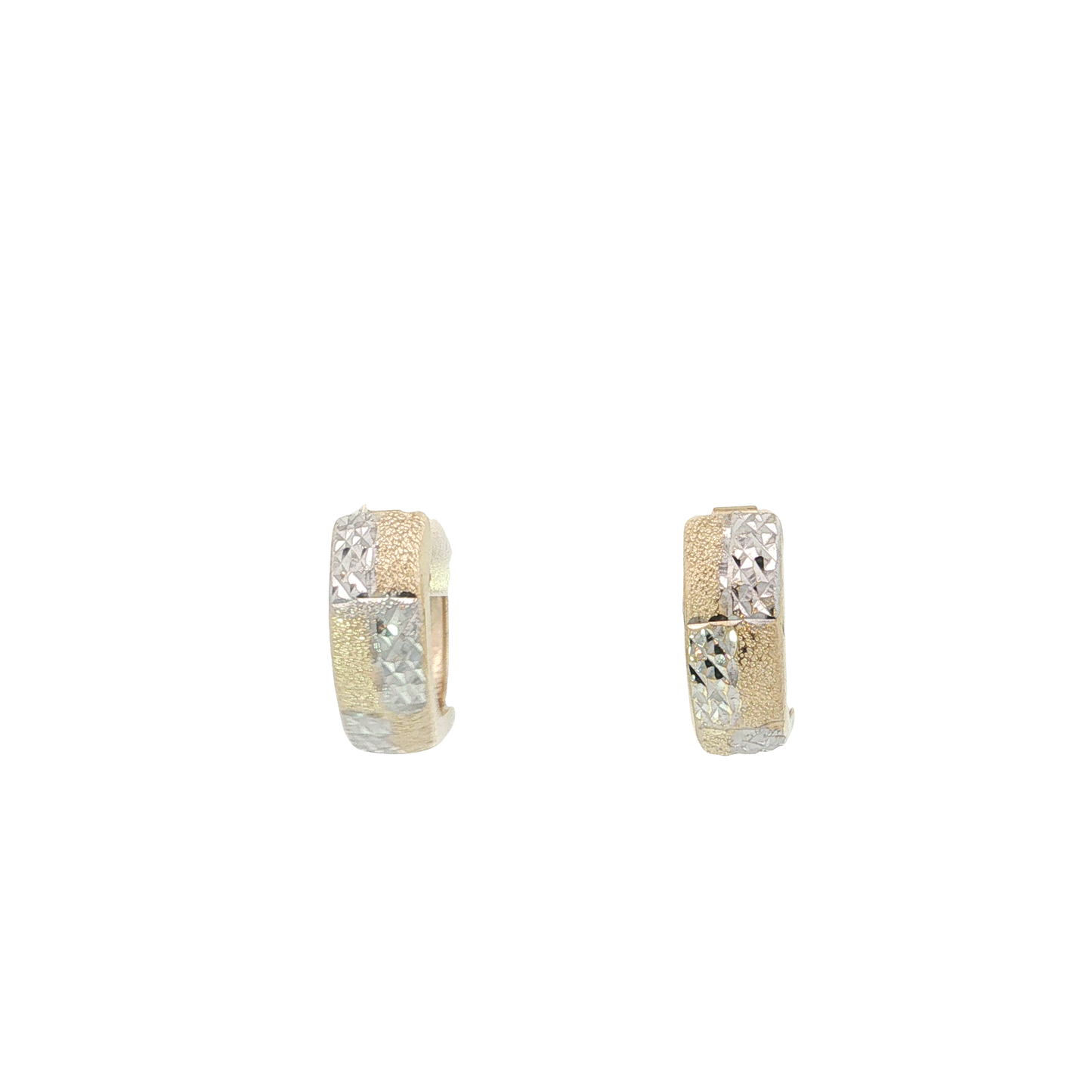 Creolen Bicolor 333 / 8 Karat 12 mm Nr. 7226