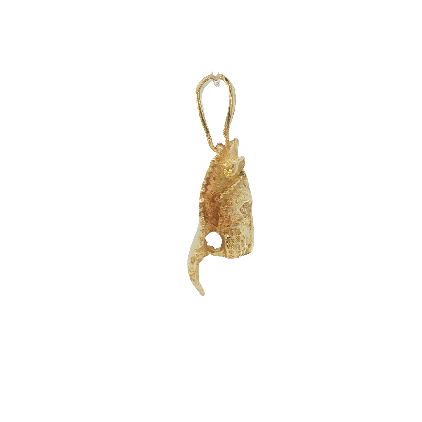 Anhänger "Löwe" Gelbgold 750 / 18 Karat mit Brill. L: 28,5 mm Nr. 7217