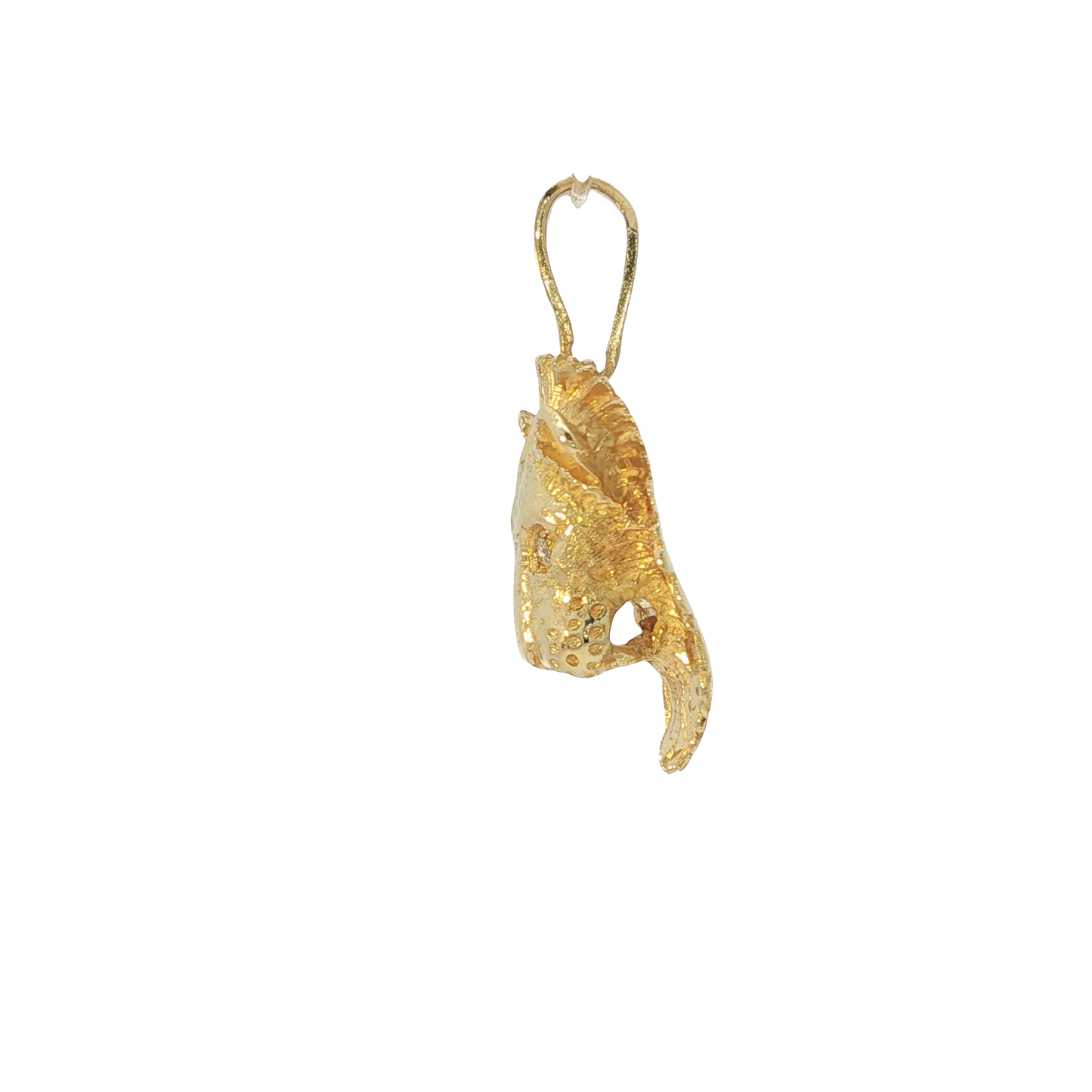Anhänger "Löwe" Gelbgold 750 / 18 Karat mit Brill. L: 28,5 mm Nr. 7217