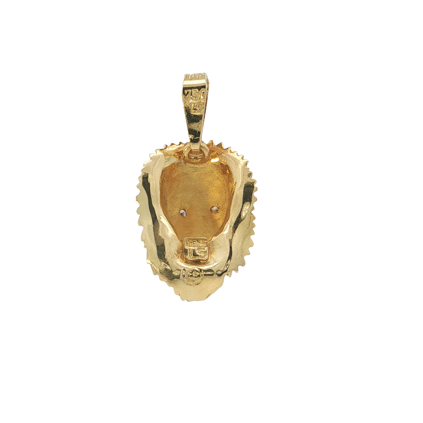 Anhänger "Löwe" Gelbgold 750 / 18 Karat mit Brill. L: 28,5 mm Nr. 7217